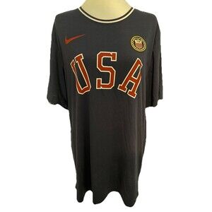 Official Nike Team USA Olympic Team Blue T-shirt Size Large
